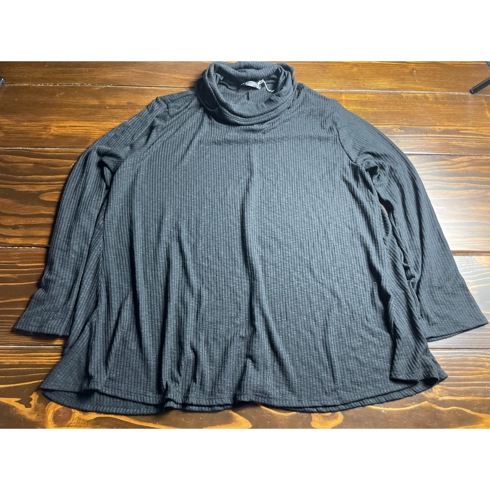 Chris & Carol Sweater, Women's Size 3XL, Black, Pullover, Cowl Neck